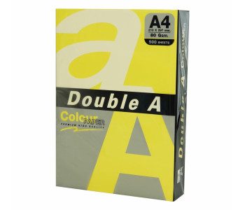 Бумага для ксер. А4 500л 80г/м DOUBLE A  интенсив, желтая, 31972