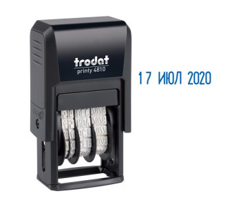 Датер Trodat 4810 Bank, пластик, 1стр., 3,8мм, банк 82499 Датер Trodat 4810 Bank, пластик, 1стр., 3,8мм, банк 82499