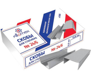 Скобы д/степлера Attomex 24/6 карт. 4141300 deVente