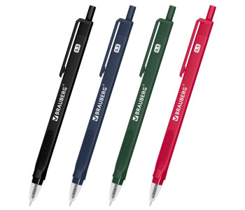 Ручка шарик 0.7 син.авт BRAUBERG TRIOS PRO COLOR, 144464