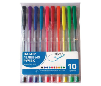 Ручка гелевая Набор 10цв GPA100/10_1711 OfficeSpace