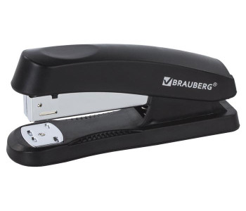 Степлер №24/6 26/6 до 30л.,  "Standard+", черный Brauberg 228608
