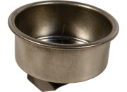 Масленка металл. одинарная 4,5см, выс.1,7см; Арт.DK11001