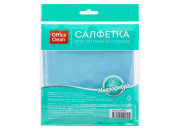 Салфетка для уборки OfficeClean синяя, микрофибра, 30*30см, 275763
