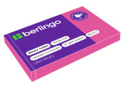 Блок клей. 50*75мм, 80л, неон розов .Berlingo Ultra Sticky LSn_39413