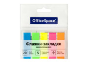 Блок клей. Закладки 45х12мм,20х5мм. неон  SN20_17792 OfficeSpace