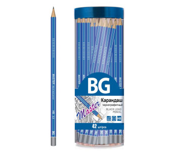 Карандаш чгр HB  "Master" KR 4632 BG