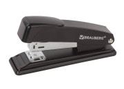 Степлер  №24/6, 26/6, BRAUBERG "Office", до 20 листов, черный, 228614