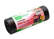 Мешки для мусора  30л Mirpack "Extra" ПНД, 50*60см, 12мкм, 20шт.,  3020500