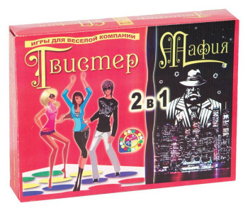Набор игр 2 в 1 Нескучные игры "Твистер + Мафия", с рулеткой, 17 карточек 7074 Набор игр 2 в 1 Нескучные игры "Твистер + Мафия", с рулеткой, 17 карточек 7074