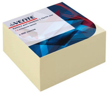 Блок клей. 75x75 400л желтый 12/72 2010339 deVente