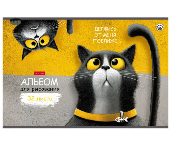Альбом 32л д/рис.А4 Пушистый философ 094485. 32А4тВ Хатбер
