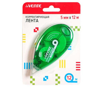 Коррект. лента 5мм*12м, фронтал. аппликатор, блистер  4062108 deVente