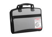 Папка-портфель 4 отд.  "Silver", 700мкм, серый металлик ADb_04028 Berlingo