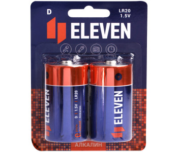 Батарейка  D (LR20)  Eleven  301751