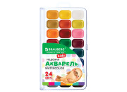 Краска аквар. 24цв BRAUBERG KIDS NEW пласт.уп. 192797