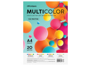 Бумага для ксер. А4 100л., (20 цветов) 80г/м OfficeSpace "Multicolor" MC_57341