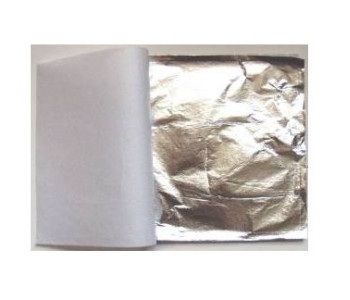 Поталь, 14х14 см, 25 листов, серебро; Арт.DK25202/ 2061291389