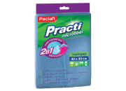 Салфетка PACLAN "PRACTI" Micro 2 в 1 микрофибра, 30*30 см 410128