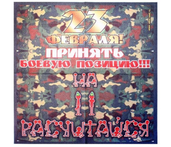 Салфетки бумажные 3хсл. арт.56816    23 февраля   682395