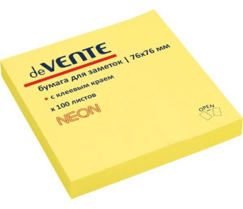 Блок клей. 75x75 100л неон.желт.12/216 2010329 deVente