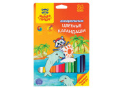 Карандаши цветн. 36шт аквар. "Енот в Карибском море"  CP_16678 Мульти-Пульти