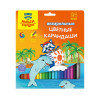 Карандаши цветн. 36шт аквар. "Енот в Карибском море"  CP_16678 Мульти-Пульти