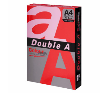 Бумага для ксер. А4 500л 80г/м DOUBLE A  интенсив, красная, 31941