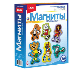 Набор для отливки магнитов "Звери-футболисты" М-067 LORI