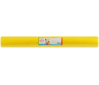 Фетр ArtSpace 50*70см, 2мм, желтый, в рулоне Фцр_38070