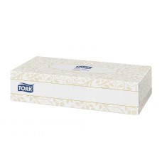 Салфетки бум. д/ лица Tork "Premium" 2-х слойн., 20,8*20, белые, с хлопком, 100шт. 120380