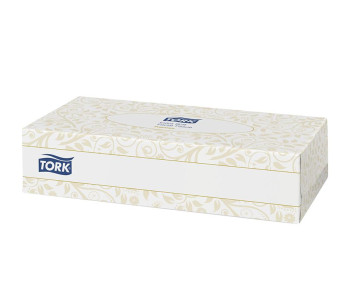Салфетки бум. д/ лица Tork "Premium" 2-х слойн., 20,8*20, белые, с хлопком, 100шт. 120380