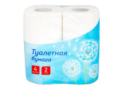 Бумага туалетная OfficeClean 2-х слойн., 4шт., тиснение, белая 249814