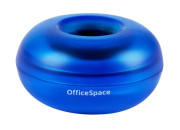 Скрепочница OfficeSpace, без скрепок, тонированная синяя,331461