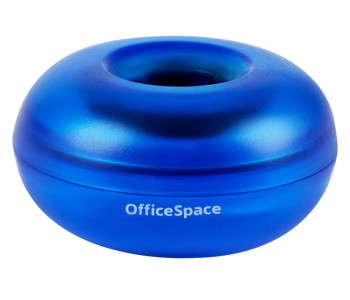 Скрепочница OfficeSpace, без скрепок, тонированная синяя,331461