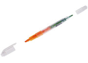 Маркер текст. двуст Crown "Multi Hi-Lighter Twin" оранжевый/зеленый, 3/2мм H2-1000