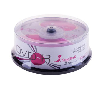 Диск DVD-R 4.7Gb Smart Track 16х Cake Box (25шт) ST000251 ЦЕНА ЗА ШТУКУ