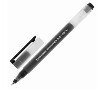 Ручка гелевая 0,35мм BRAUBERG X-WRITER 1800 черная BLN-G3-38-B 144135