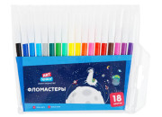 Фломастеры 18цв "Космические приключения"  WCP18_26841  Спейс