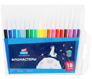Фломастеры 18цв "Космические приключения"  WCP18_26841  Спейс