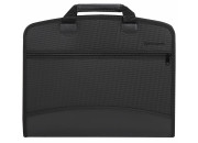 Папка-портфель пласт. BRAUBERG А4+ (375х305х60мм), 4 отделения, 2 кармана, черный, 225169