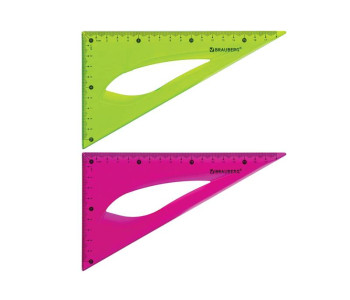 Треугольник 30°, 17см Brauberg "Flexy", гибкий, 210677