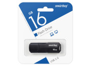 Флэш-диск Smart Buy "Clue"  16GB, USB 2.0 Flash Drive, черный SB16GBCLU-K