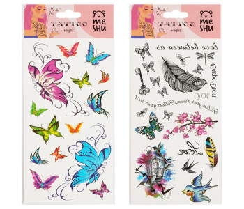 Наклейка-тату MESHU "Joy", 23*13см, инд. уп., европодвес MS_52660