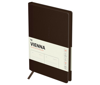 Ежедневник недатир. А5, 136л., кожзам, BG "Vienna. Dark brown", темно-коричн цв срез DuA5_61260