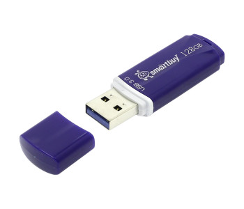 Флэш-диск Smart Buy "Crown"  128GB, USB 3.0 Flash Drive, синий SB128GBCRW-Bl