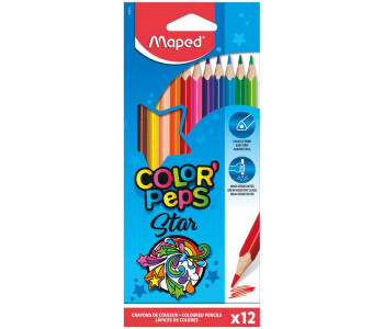 Карандаши цветн. 12шт Colorpeps 3-гр.ударопроч.гриф.карт.кор. 183212 Maped 12/180