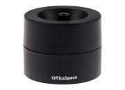Скрепочница OfficeSpace, без скрепок, тонированная черная,331462