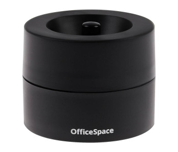 Скрепочница OfficeSpace, без скрепок, тонированная черная,331462