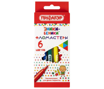 Фломастеры  06цв Эники-Беники 151400 Пифагор